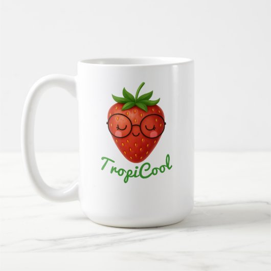 TropiCool Strawberry – Schattigee en frisse zomerv Koffiemok (Links)