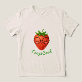 TropiCool Strawberry – Schattigee zomer Tri-Blend Shirt