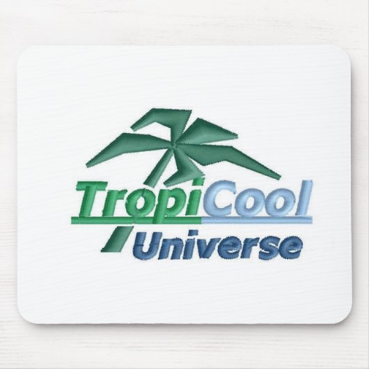 TropiCoolUniverse mousepad (wit) Muismat (Voorkant)