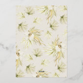  tropics Bat Mitzvah Folie Uitnodiging (Achterkant)