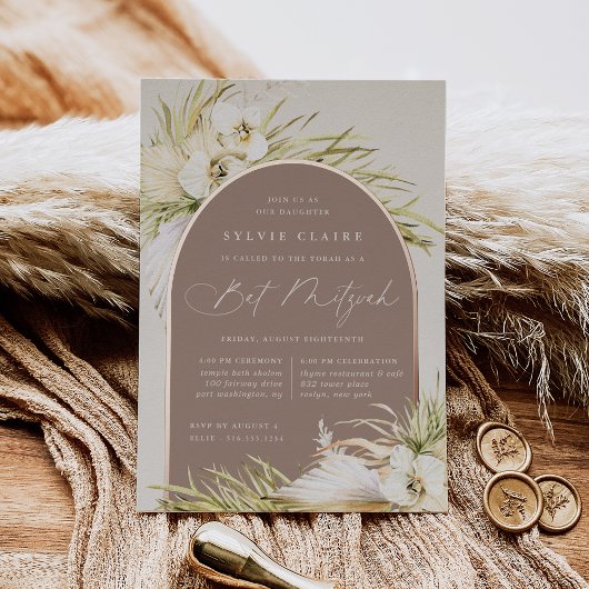  tropics Bat Mitzvah Folie Uitnodiging