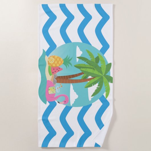 Tropics Beach Towel Strandlaken (Voorkant)