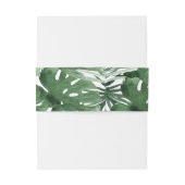 Tropics Belly Band Uitnodigingen Wikkel (Achterkant Voorbeeld)