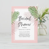 Tropics Bridal Shower Invitation Tropical Hawaii Kaart (Staand voorkant)