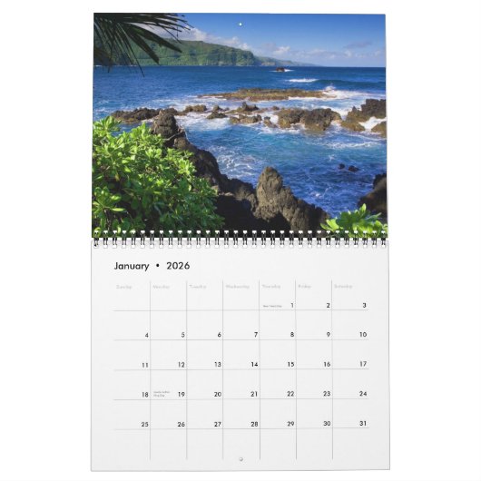 Tropics Calendar Kalender (Jan 2026)