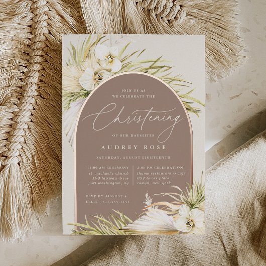 Tropics Christening Folie Uitnodiging