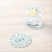  tropics Destination Wedding Ronde Kartonnen Onderzetter (Insitu)