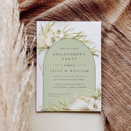 Tropics Engagement Party Kaart