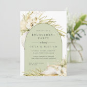 Tropics Engagement Party Kaart (Staand voorkant)