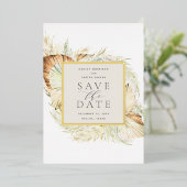  Tropics Folie Sla de datumkaart op Folie Uitnodiging (Staand Voorkant)