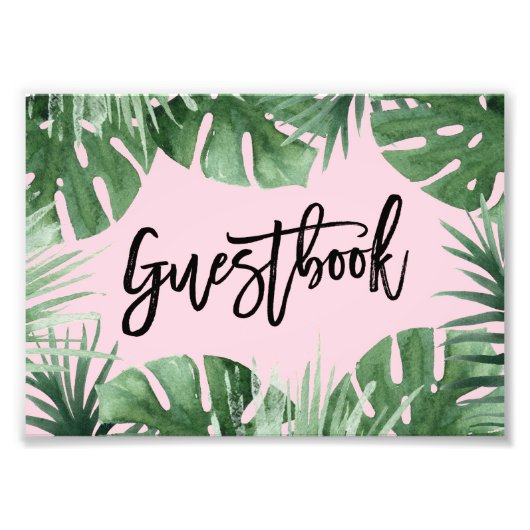 Tropics Guestbook Print Foto Afdruk (Voorkant)