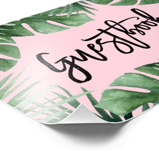 Tropics Guestbook Print Foto Afdruk (Hoek)