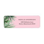 Tropics Return Address Label (Voorkant)