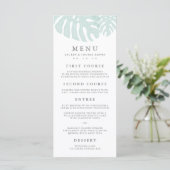  tropics Wedding-menukaart Menu (Staand voorkant)