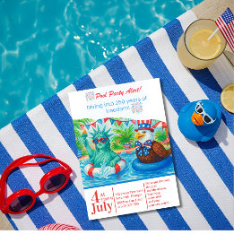 Tropisch 250 jaar vrijheid Poolparty Kaart