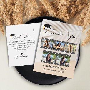 tropisch 5 foto's filmstrip bedankt afstuderen briefkaart