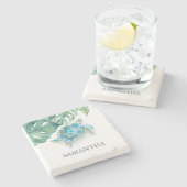 Tropisch aangepast Zee Stenen Onderzetter (Zijkant)