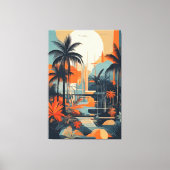 tropisch abstract 002 canvas afdruk (Voorkant)