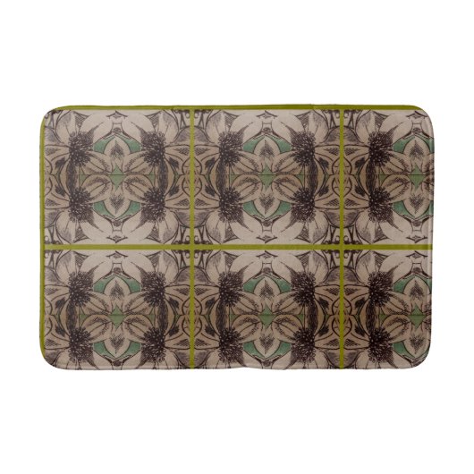 Tropisch Abstract Badmat (Voorkant)
