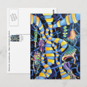 Tropisch Abstract Briefkaart (Voorkant / Achterkant)