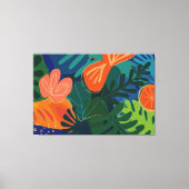 Tropisch abstract canvas afdruk (Voorkant)