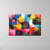 Tropisch abstract canvas afdruk (Voorkant)