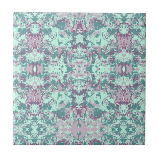 Tropisch Abstract Exclusief Patroon Tegeltje (Voorkant)