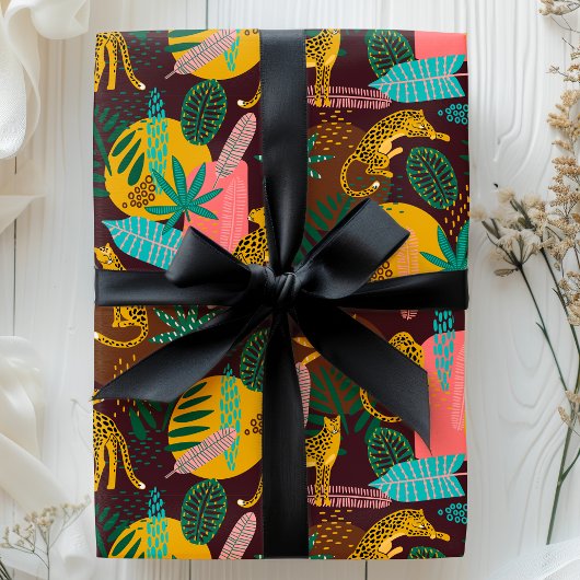 Tropisch Abstract Oerwoud Patroon Cadeaupapier