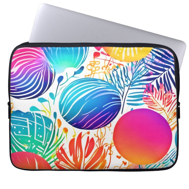 tropisch Abstract paradijs Laptop Sleeve (Voorkant)