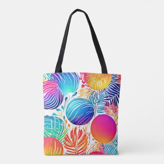 tropisch Abstract paradijs Tote Bag (Achterkant)