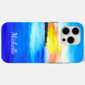 Tropisch Abstract strand Kleurrijke Oceaan Case-Mate iPhone Case (Achterkant (horizontaal))