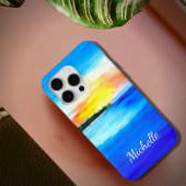 Tropisch Abstract strand Kleurrijke Oceaan Case-Mate iPhone Case