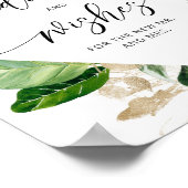 Tropisch advies en wensen voor Passen getrouwd Poster (Hoek)