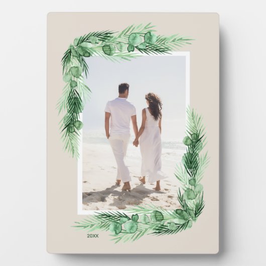 Tropisch Afbeelding Easel Back Frameless Foto Fotoplaat (voorkant)