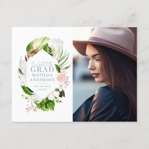 Tropisch afstuderen briefkaart