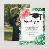 Tropisch Afstuderen Hartelijk dank, foto Kaart (Voorkant / Achterkant)