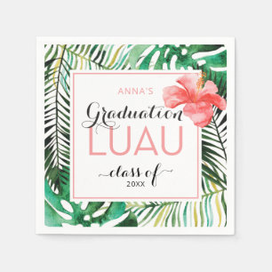 Tropisch Afstuderen Luau Party Servet