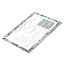 Tropisch afvullen Aangepaste dagelijkse bureaublad Notitieblok