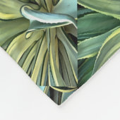 Tropisch-Agave Realism Art Fleece Deken (Hoek)