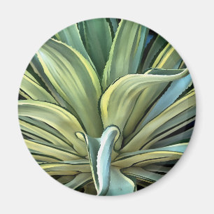 Tropisch-Agave Realism Art Magneet