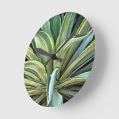 Tropisch-Agave Realism Art Ronde Klok (Hoek)