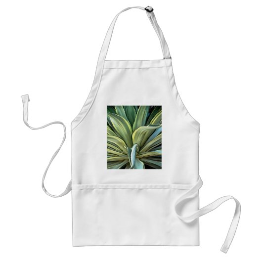 Tropisch-Agave Realism Art Standaard Schort (Voorkant)
