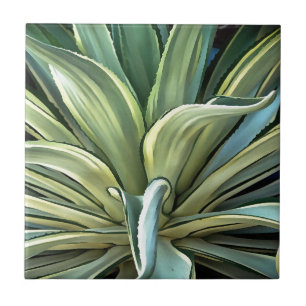 Tropisch-Agave Realism Art Tegeltje