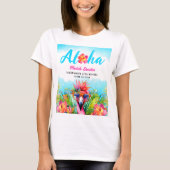 Tropisch Aloha Afstudeerfeest T-shirt (Voorkant)