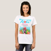 Tropisch Aloha Afstudeerfeest T-shirt (Voorkant volledig)
