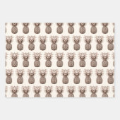 Tropisch Aloha feest met ananas Inpakpapier Vel (Voorkant)