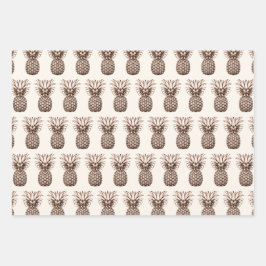 Tropisch Aloha feest met ananas Inpakpapier Vel