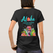 Tropisch Aloha Hawaiaans Luau Afstudeerfeest T-shirt (Achterkant)