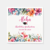 Tropisch Aloha Luau Afstuderen 2024 Servet (Voorkant)