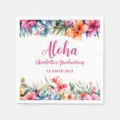 Tropisch Aloha Luau Afstuderen 2024 Servet (Voorkant)